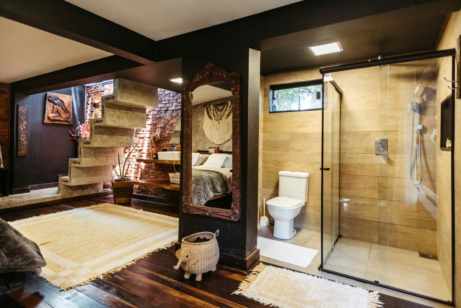 Stylish AirBnB apartment interior